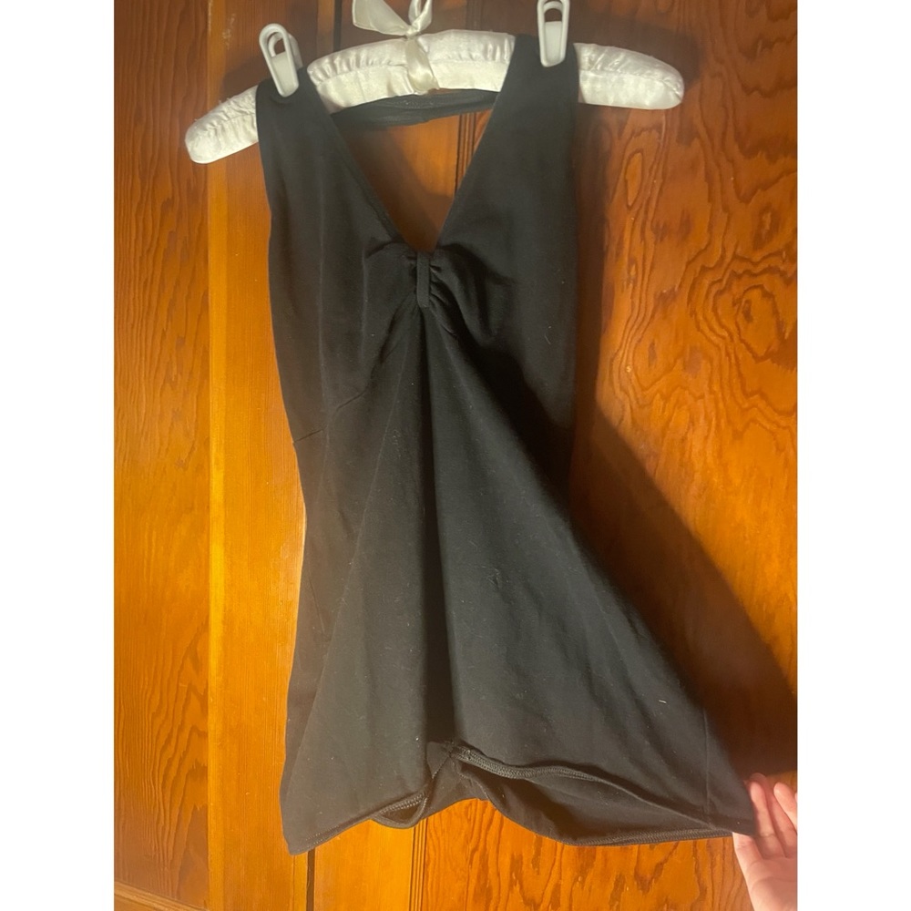 Black dance leotard
